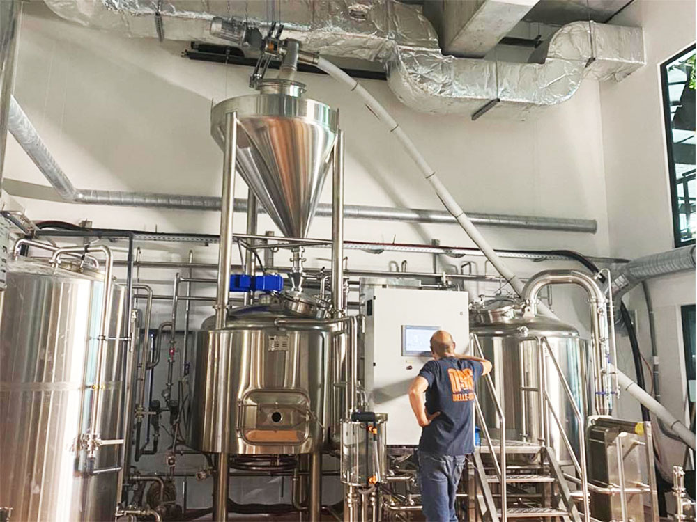 Malting Pot in France-10HL Steam Heated Two Vessel Brewery by TIANTAI